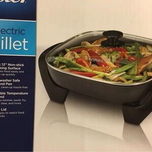 Electric Skillet with Glass Lid